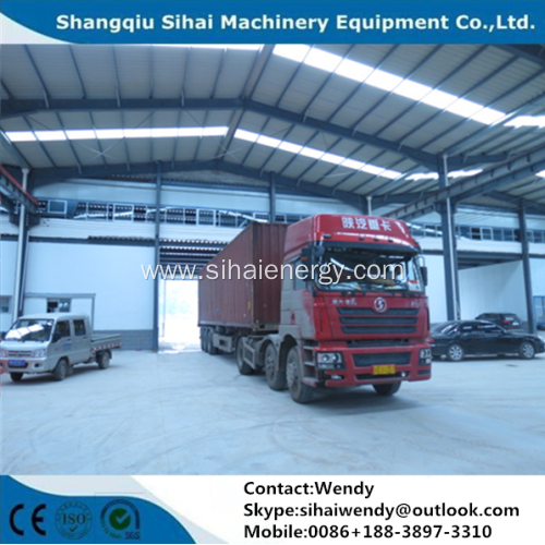 Waste tire cracking machine